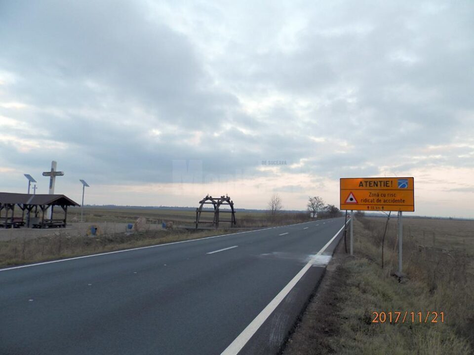 Zona întinsă, în linie dreaptă, îmbie la viteză excesivă