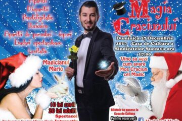 Magicianul Mario aduce spectacolul ”Magia Crăciunului” la Suceava