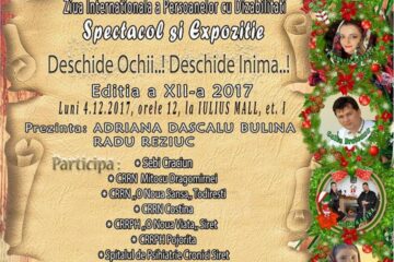 ,,Deschide Ochii…! Deschide Inima!”, luni, la Iulius Mall Suceva