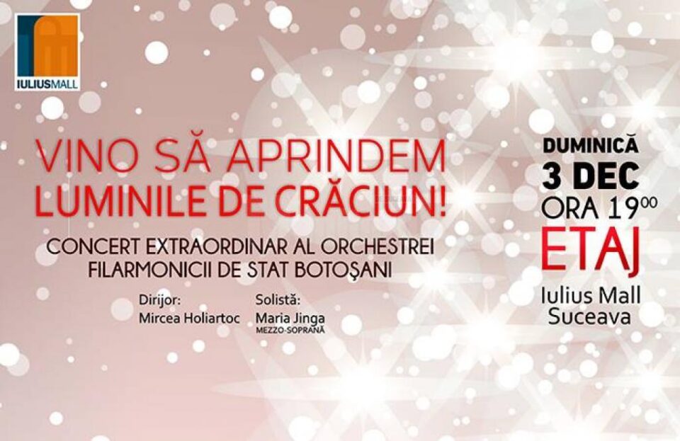 Concert extraordinar al Orchestrei Filarmonicii de Stat Botoșani, la Iulius Mall
