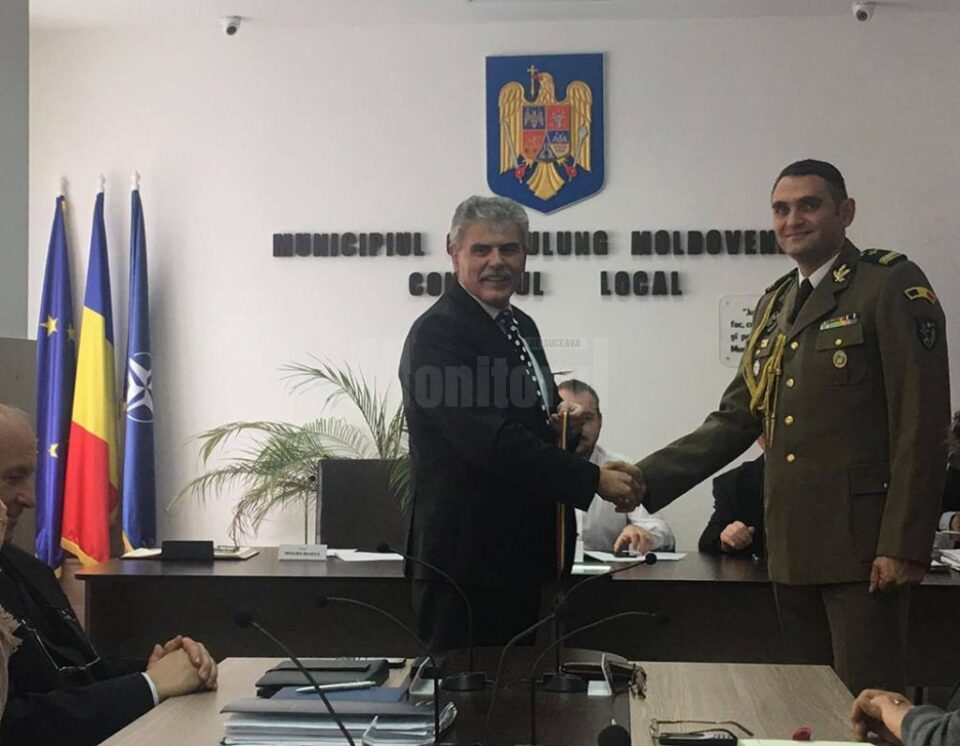 Ciprian Iriciuc a primit titlul de cetățean de onoare de la primarul Mihăiță Negură