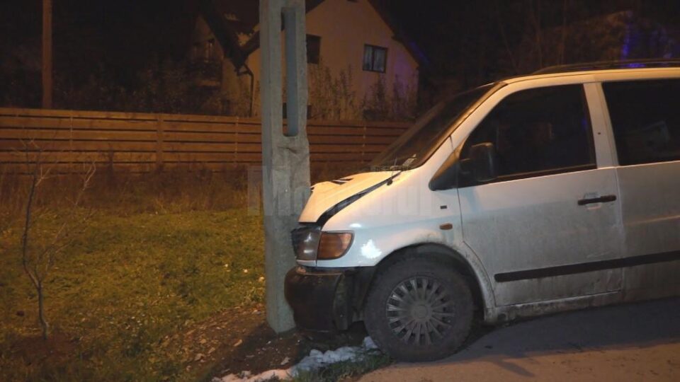 Mașina implicată în accident