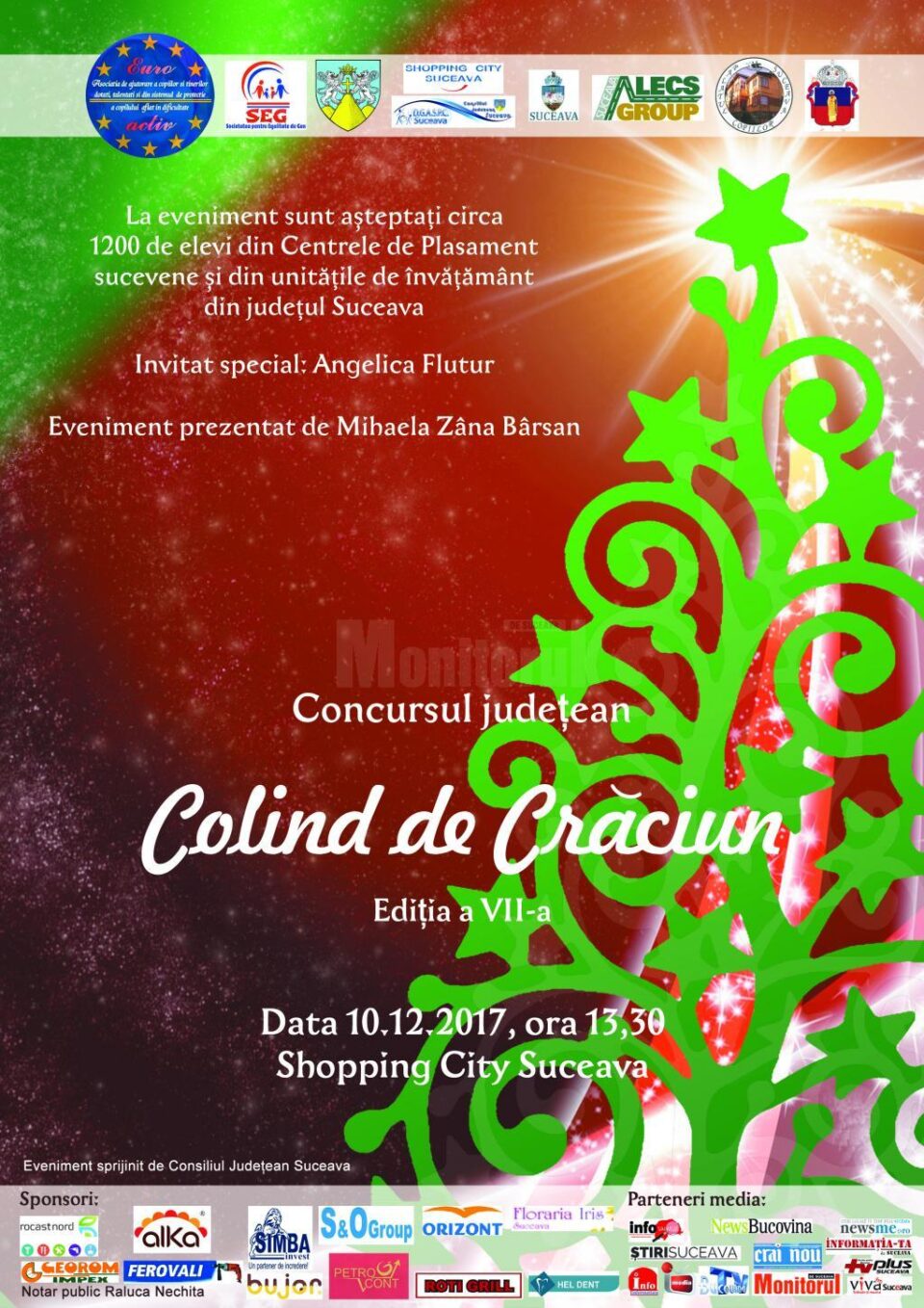 Concursul județean „Colind de Crăciun”, ediția a VII-a, la Shopping City Suceava