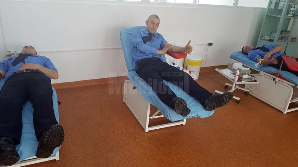 Elevii jandarmi au donat sânge