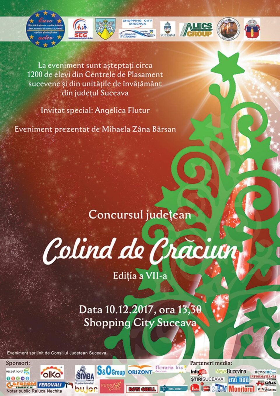 Concursul județean „Colind de Crăciun”, ediția a VII-a, la Shopping City Suceava