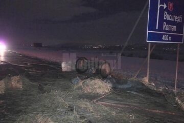 Imagini de la locul accidentului