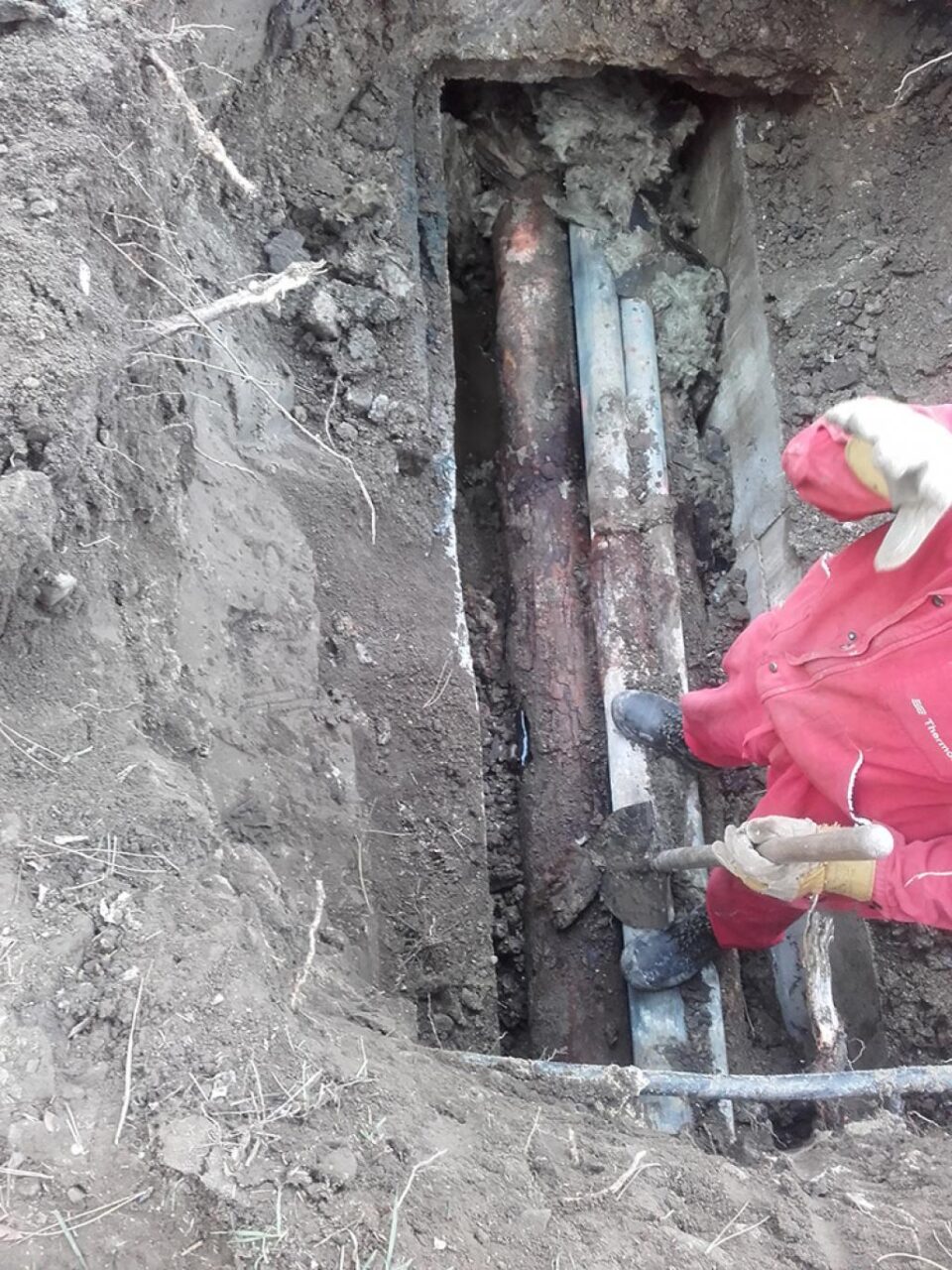 Avarie la conducta principală de termoficare a PT Cuza Vodă I, reparată în timp record