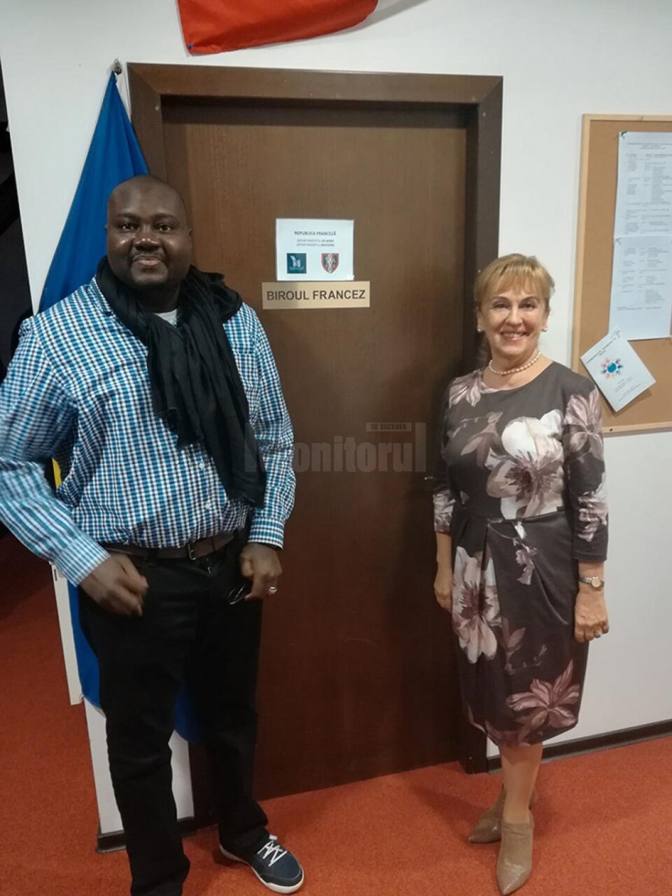 Mamadou, alături de Sanda-Maria Ardeleanu, la Biroul Francez