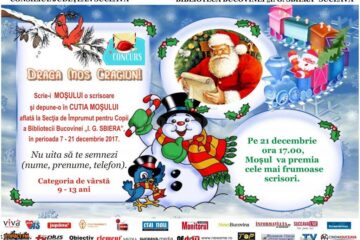 Concursul "Scrisoare către Moș Crăciun", la Biblioteca Bucovinei