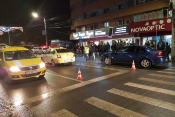 Două femei au fost accidentate de un autoturism, pe o trecere de pietoni de pe bulevardul George Enescu