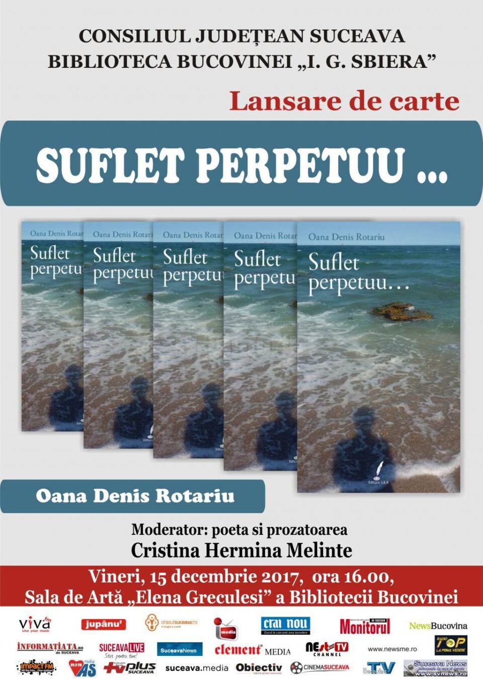Lansarea cărții "Suflet perpetuu...", la Biblioteca Bucovinei