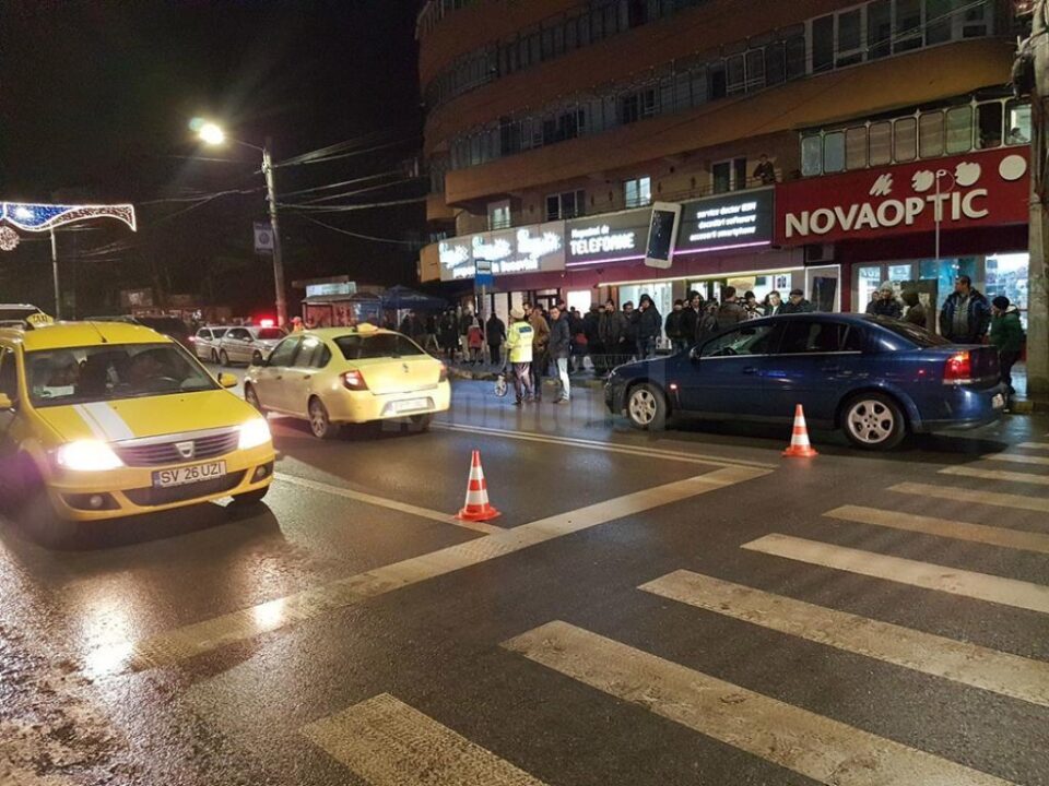 Accidentul s-a petrecut pe bulevardul George Enescu din municipiul Suceava