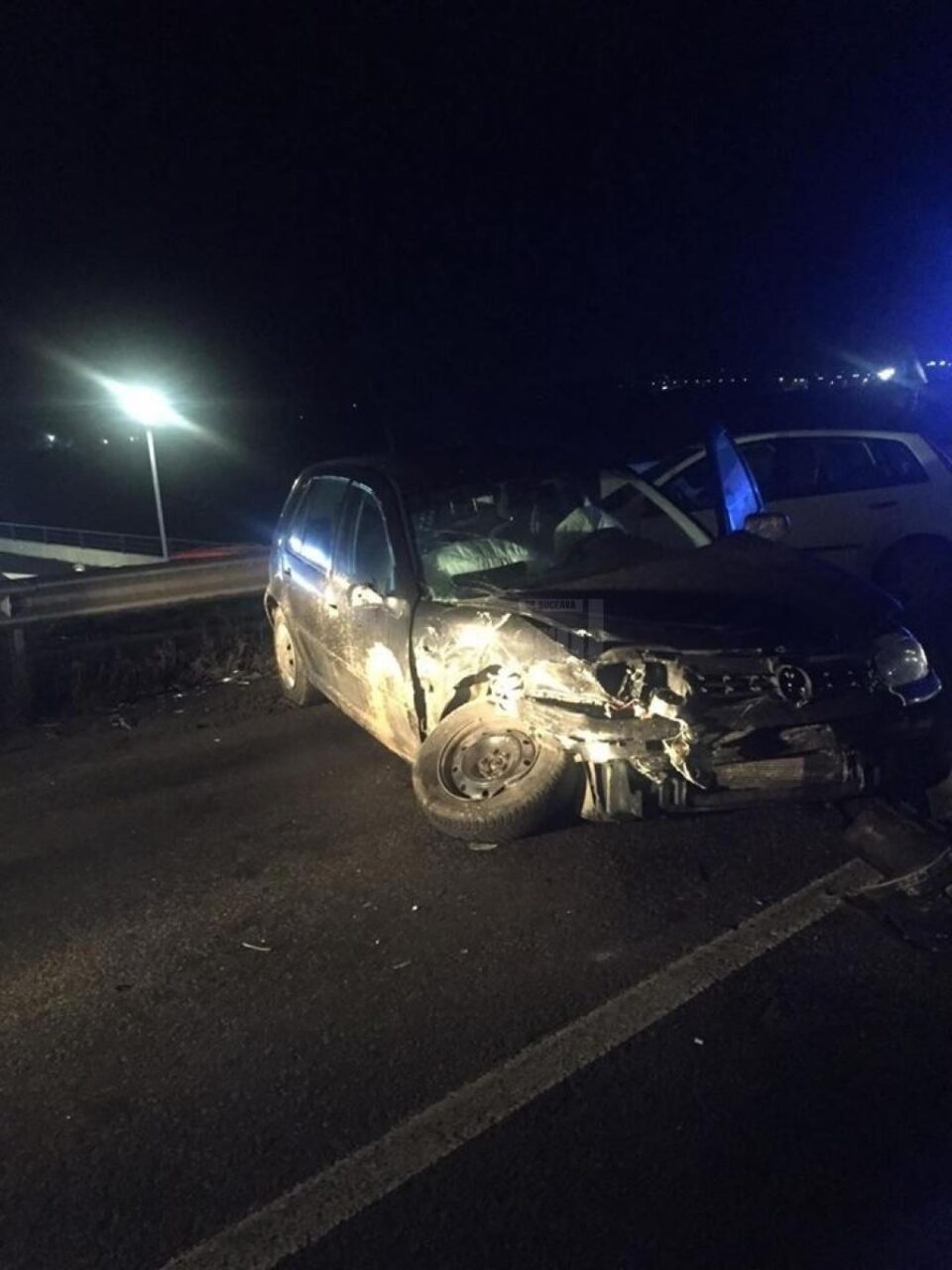 Două autoturisme au intrat în coliziune la Șcheia
