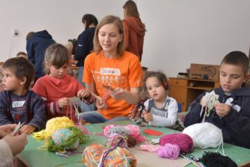 Activități cu copiii de la Siret