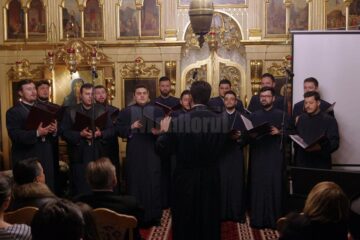 Corala bărbătească ortodoxă „Armonia" a susținut un concert de excepție la Biserica „Sf. Dumitru” Suceava