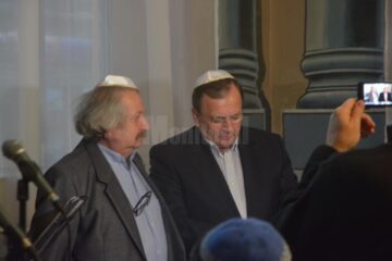 Sorin Golda alaturi de presedintele CJ, Gheorghe Flutur