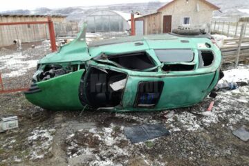 Mașina implicată în accident