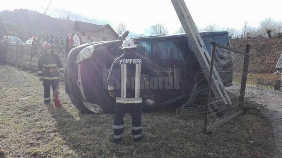 Un nou accident în „curba morții” de la Prisaca Dornei