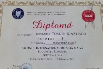 Toader Ignătescu, premiat la Salonul Internațional de Artă Naivă
