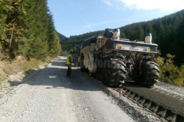 Lucrările de pe DN 18 sunt de modernizare capitală