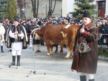 Mii de suceveni au urmărit parada obiceiurilor de iarnă de la Suceava