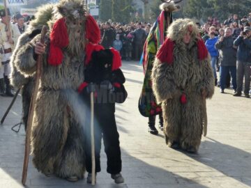 Mii de suceveni au urmărit parada obiceiurilor de iarnă de la Suceava