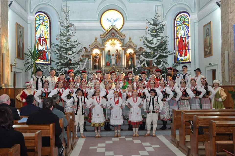 Colinde în polonă, română, ucraineană și germană la Festivalul de la Solonețu Nou