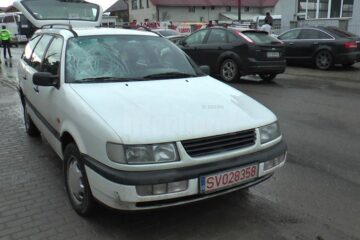 Autoturismul marca VW Passat implicat în accidentul de la Marginea