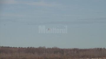 Un elicopter cu termoviziune a sprijinit cautarile
