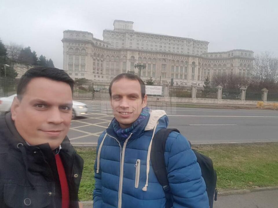 Daniel și Gabriel Lungu la Palatul Parlamentului