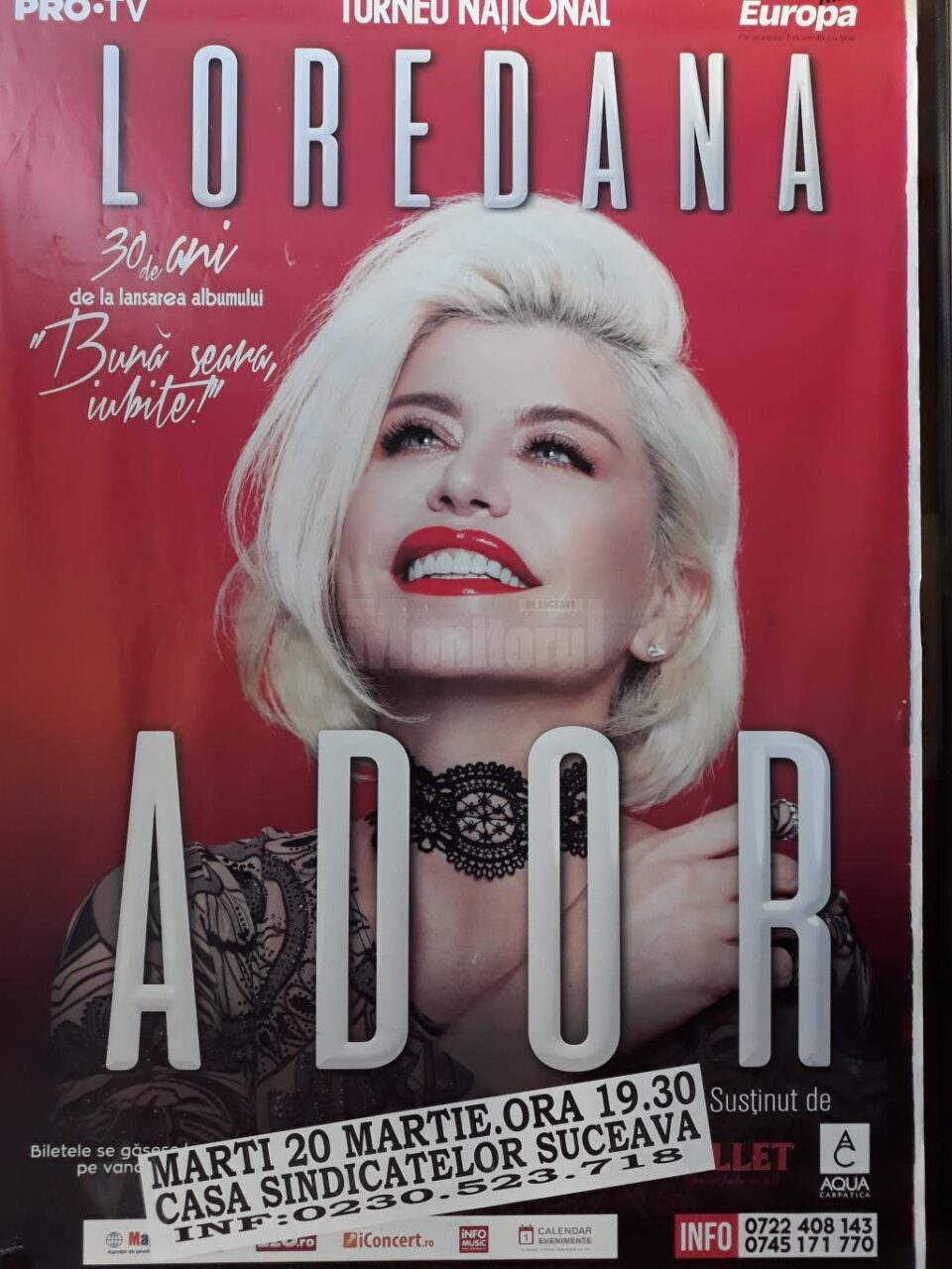 Loredana vine în martie la Suceava cu spectacolul ”Ador”