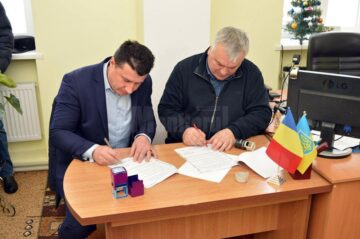 Înfrățire între orașul Cajvana și comuna Ciudei, de lângă Crasna