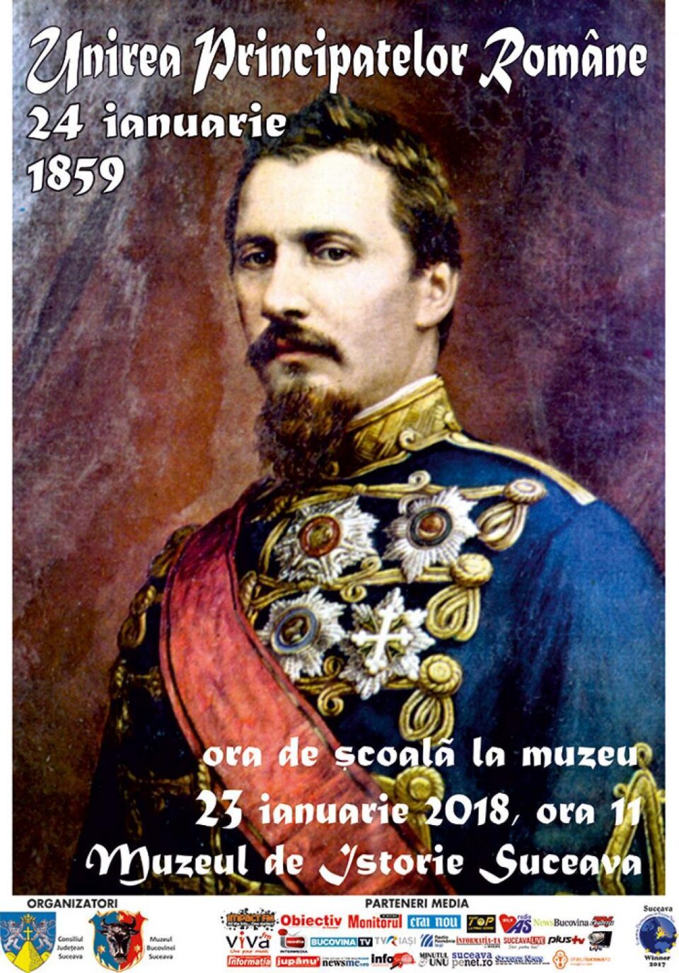 Activitate dedicată Unirii Principatelor din 1859, la Muzeul Bucovinei