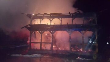 Incendiu devastator la biserica din Suha, comuna Mălini