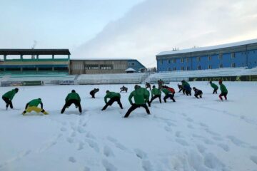 Forestierii s-au antrenat ieri pentru ultima oară pe Areni înainte de plecarea la Poiana Negri