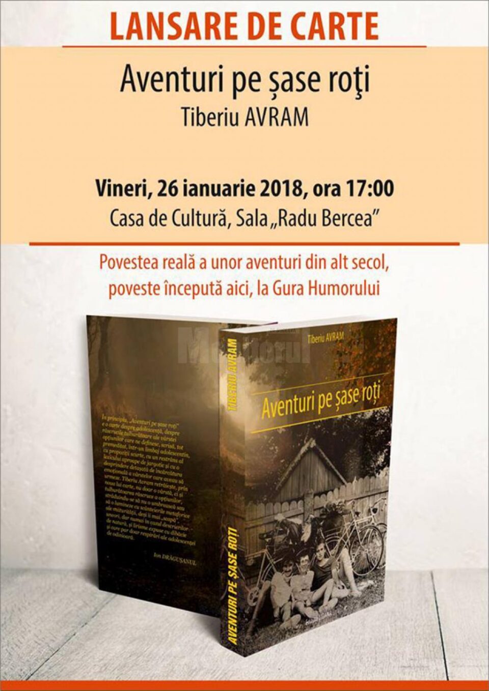 Lansarea volumului ”Aventuri pe șase roți”