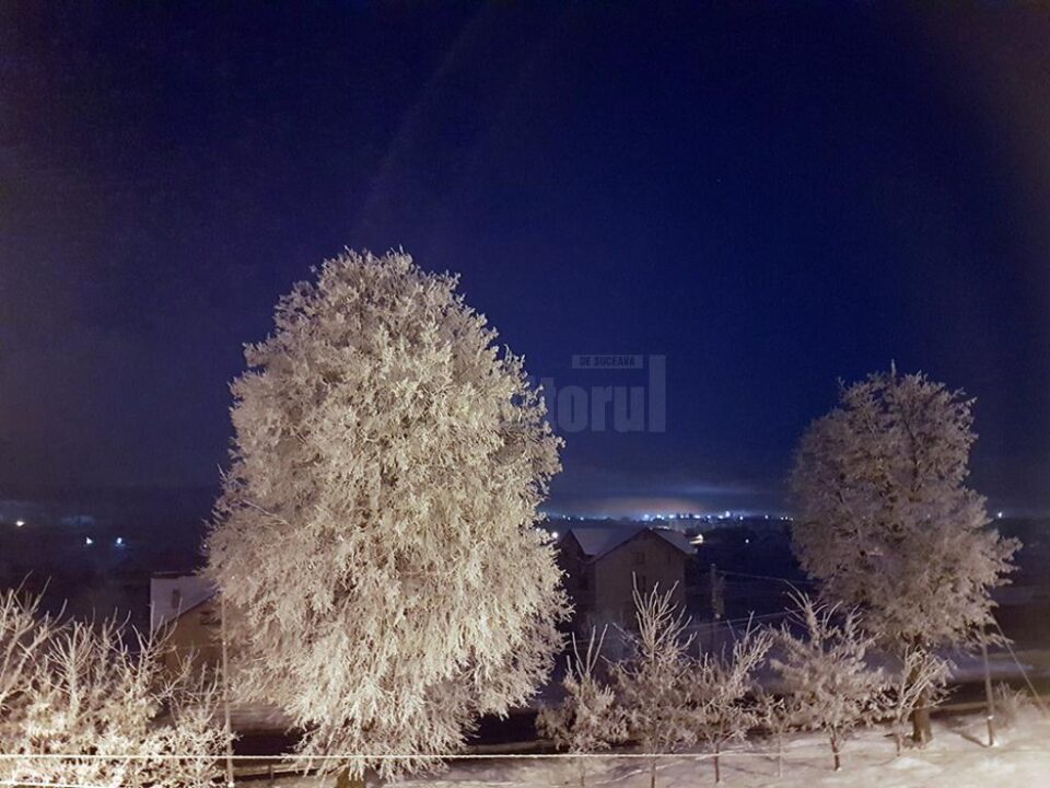Noapte geroasă în județul Suceava