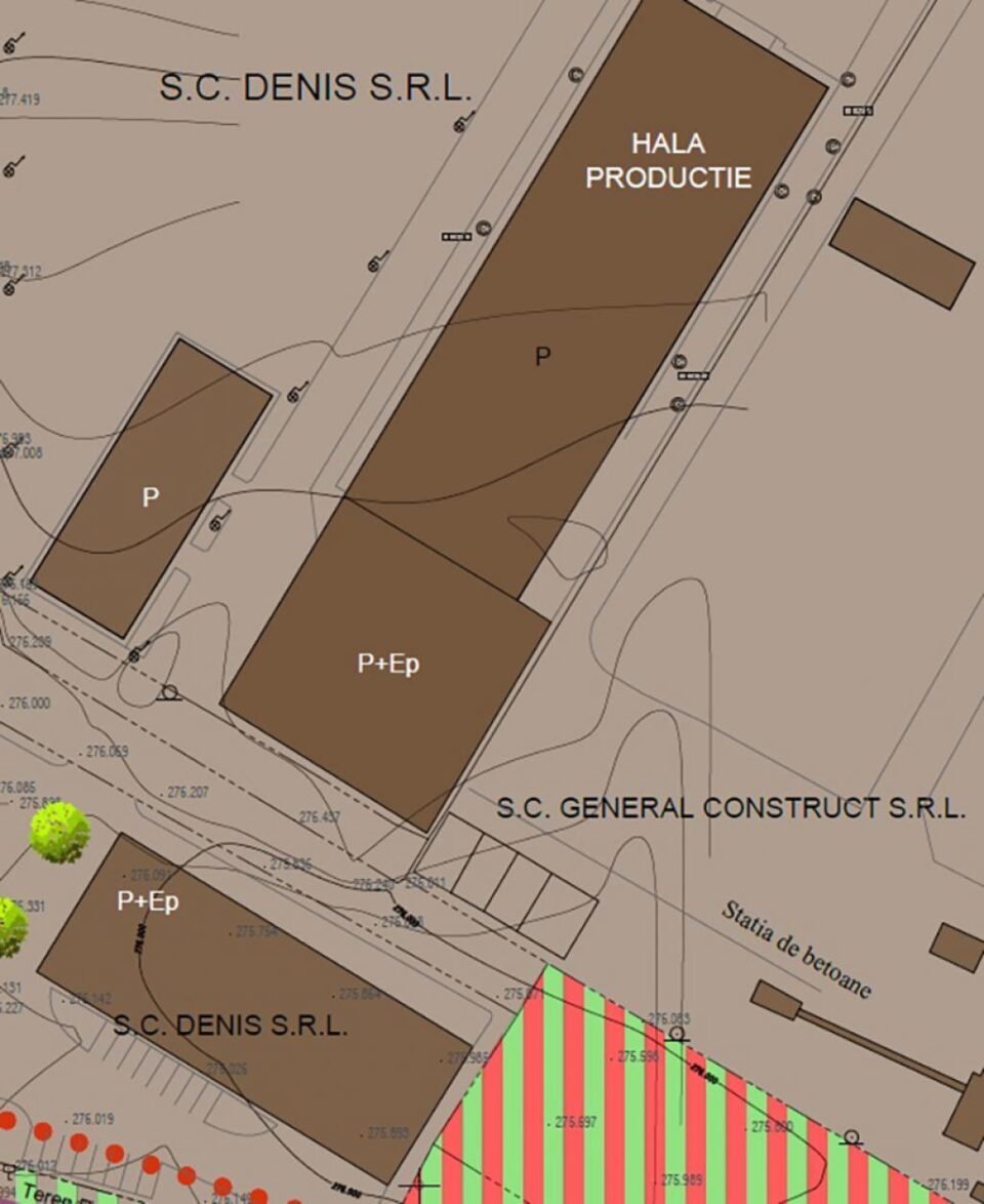 Planul de încadrare în zonă a fabricii de bere