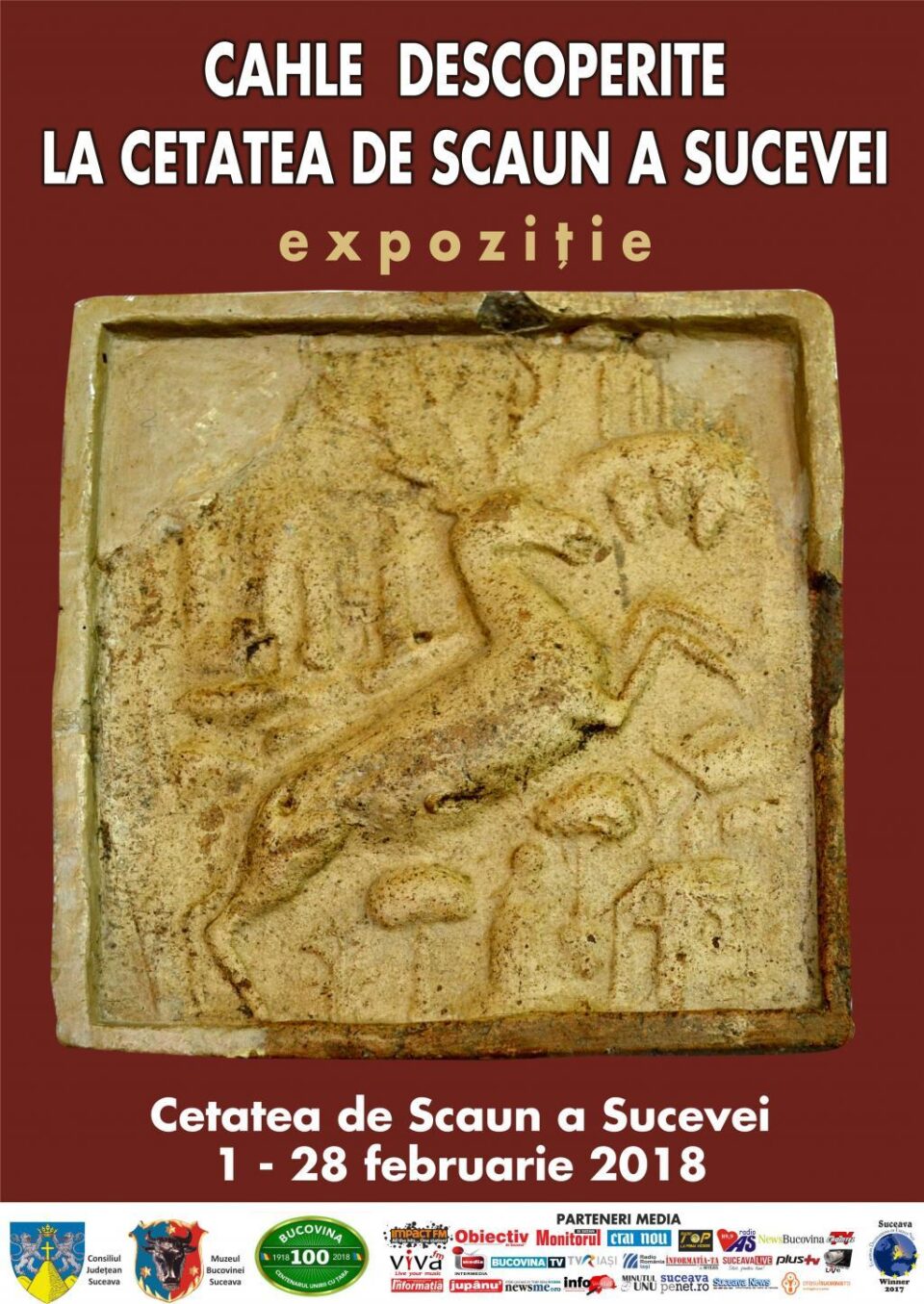 Expoziția „Cahle descoperite în Cetatea de Scaun a Sucevei”