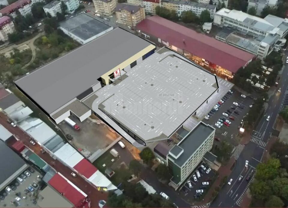 Cum ar arăta parcarea supraetajată de la Kaufland