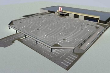Cum ar arăta parcarea supraetajată de la Kaufland