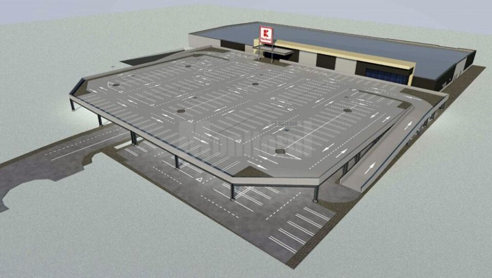 Cum ar arăta parcarea supraetajată de la Kaufland