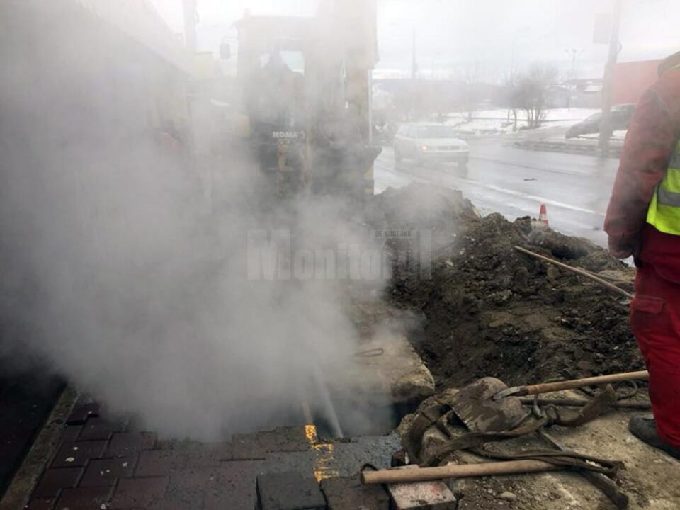 Căldura și apa caldă, oprite total ieri în Burdujeni, din cauza unei avarii pe magistrală