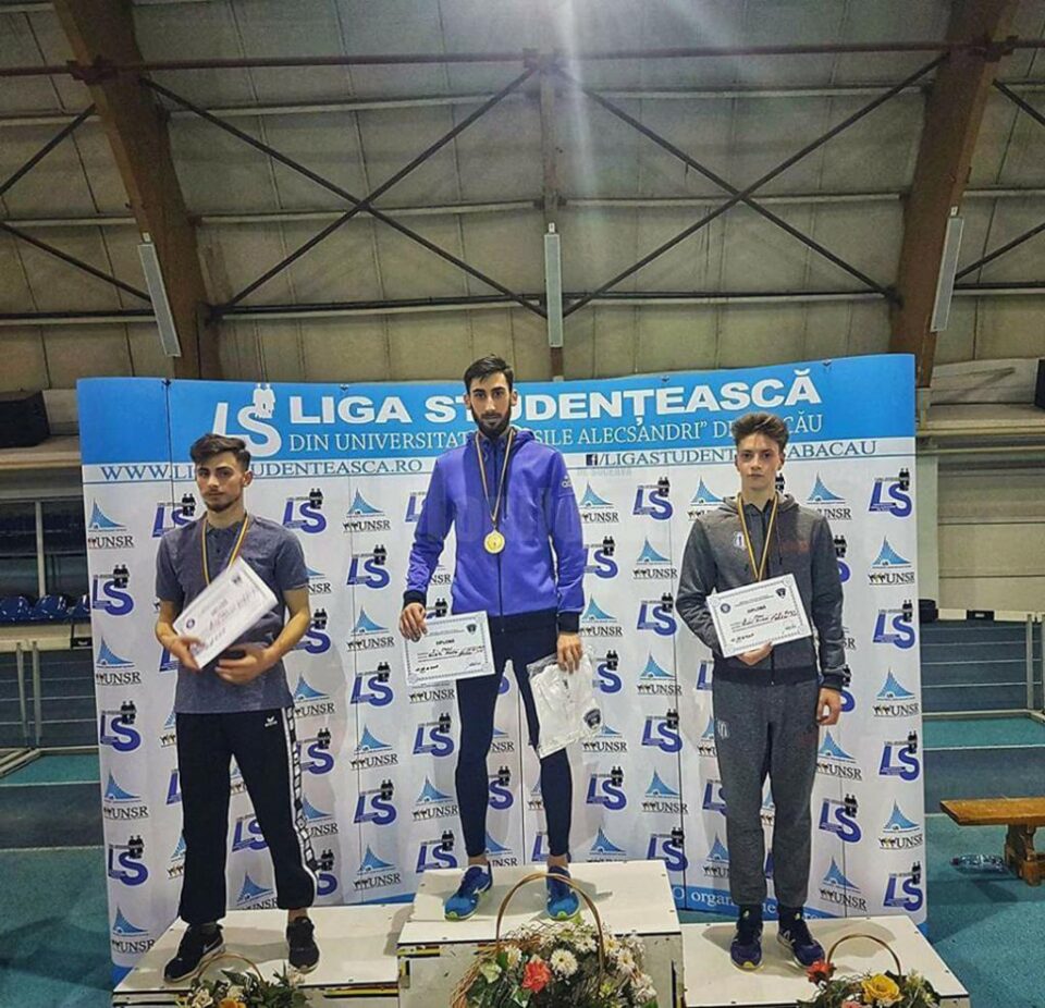 Podiumul probei de marș cu sucevenii Andrei Gafița si Natanel Rotaru pe primele două poziții Podiumul probei de marș cu sucevenii Andrei Gafița si Natanel Rotaru pe primele două poziții