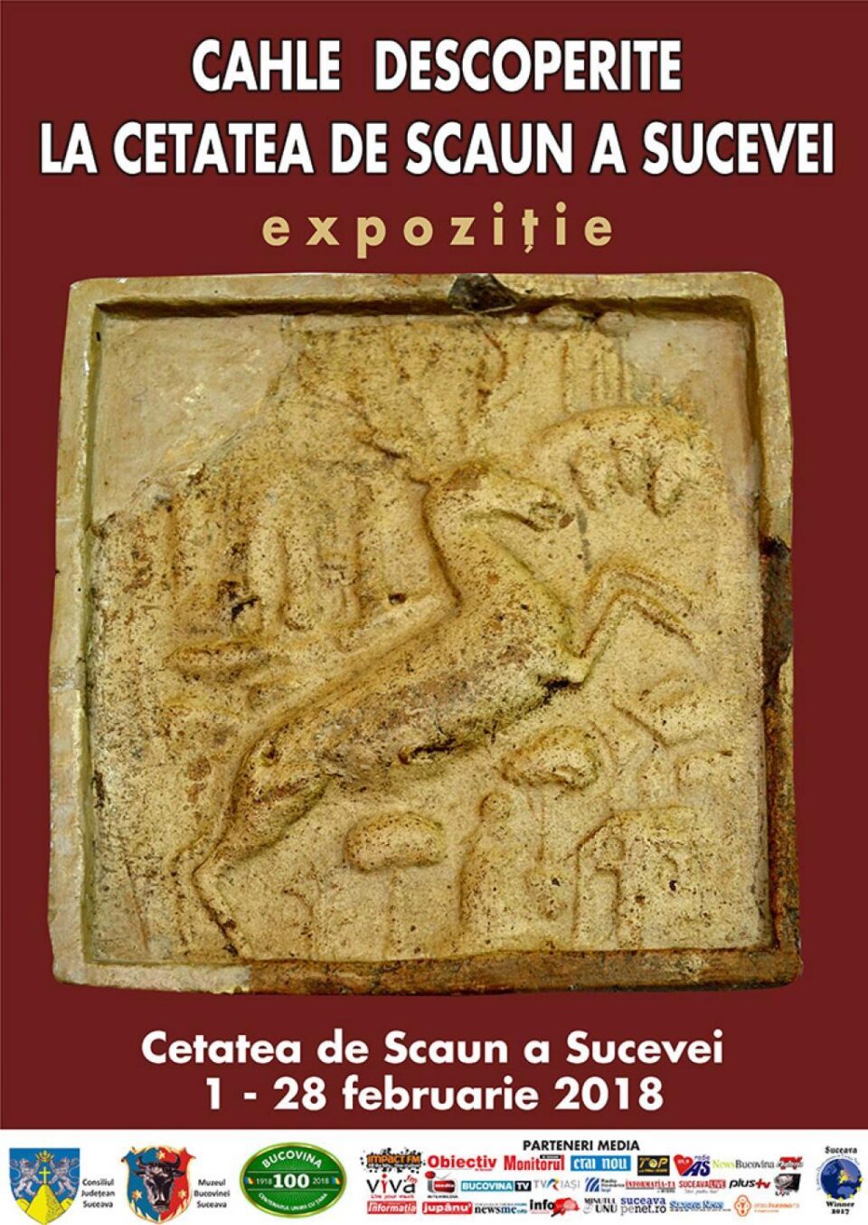 Expoziția „Cahle descoperite în Cetatea de Scaun a Sucevei”