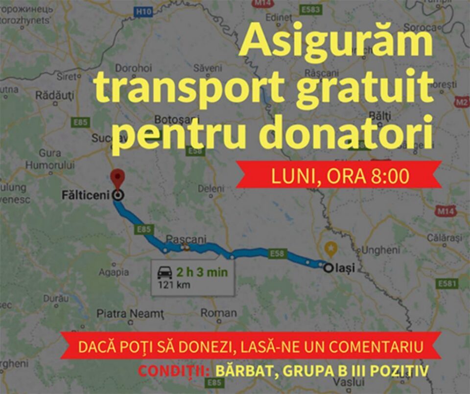 Se caută donatori de sânge pentru tânăra din Fălticeni diagnosticată recent cu leucemie