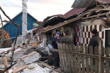 Casa afectată de explozie
