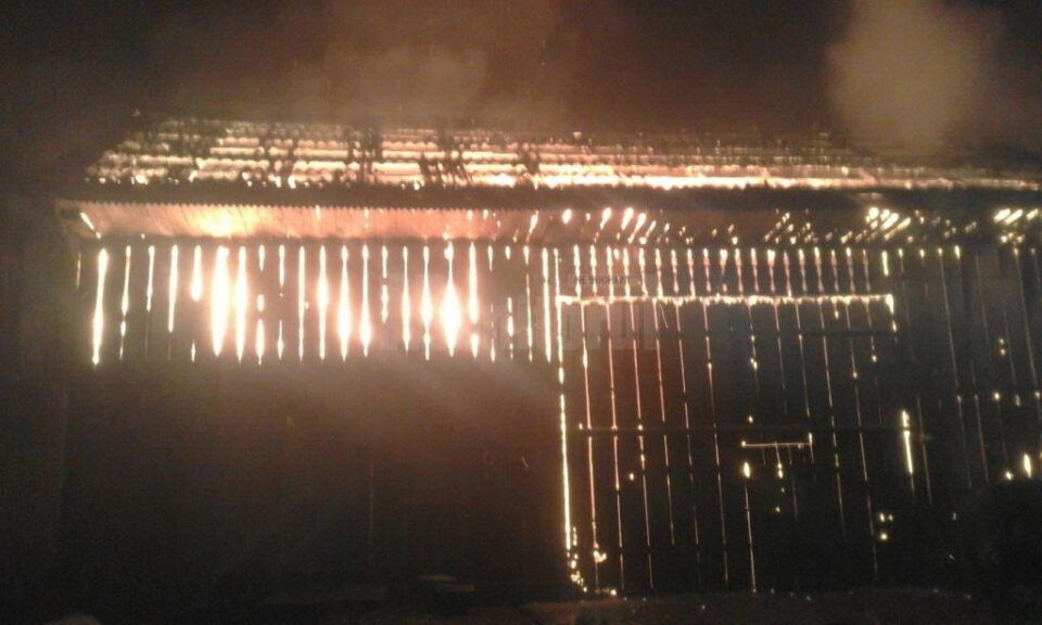 Incendiul s-a manifestat pe o arie extinsa