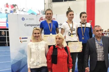 Andreea Doroftei și antrenoarea sa, Erzilia Țâmpău