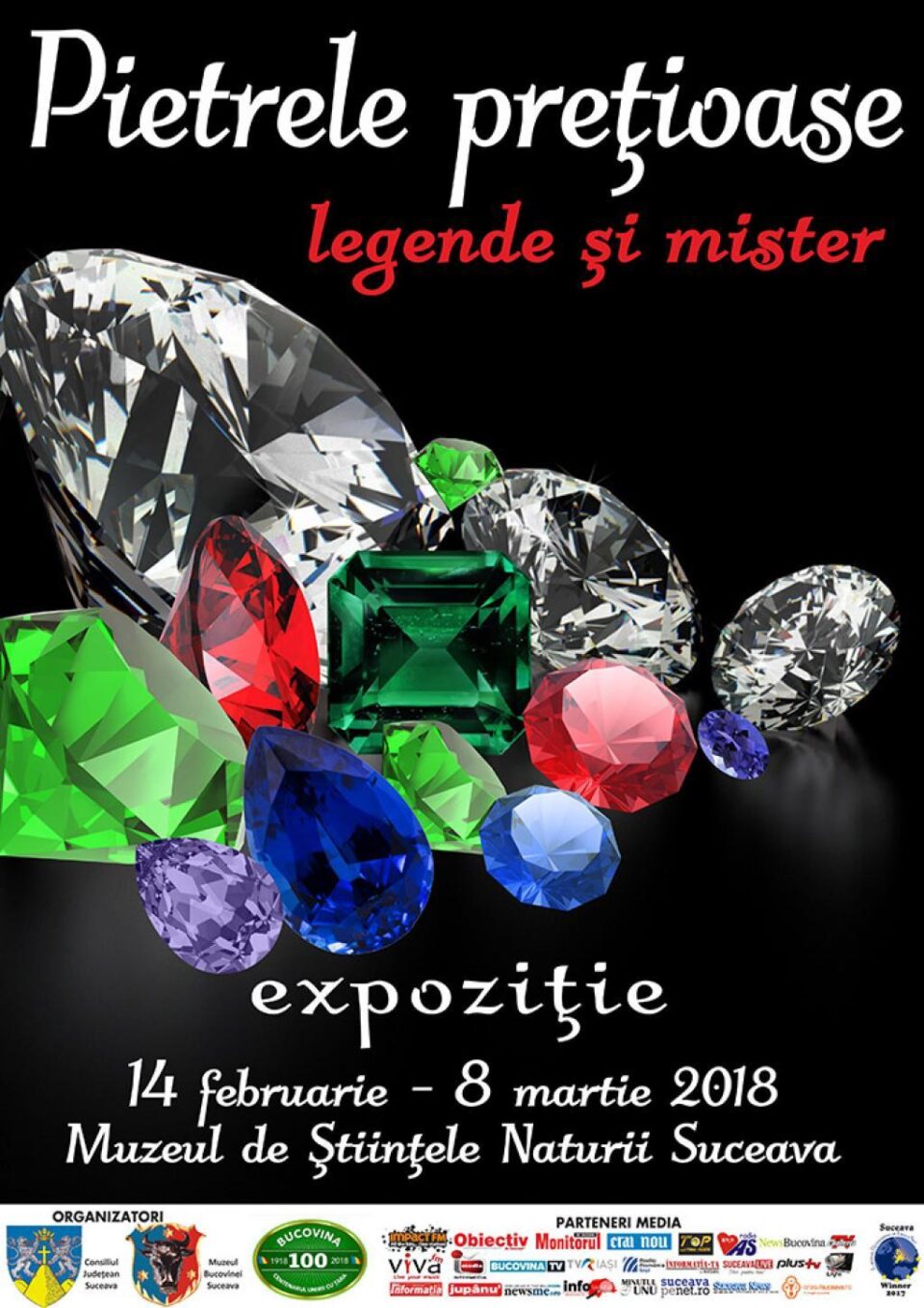 Expoziția „Pietre prețioase - legende și mister”, la Muzeul de Științele Naturii